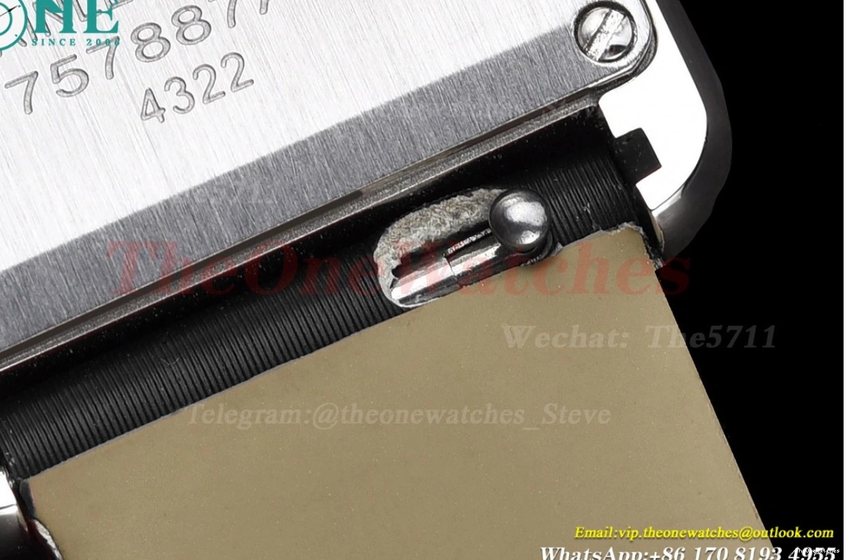 On Small Diamond Tank Bezel Quartz Must Strap Satin Black K11F 0419